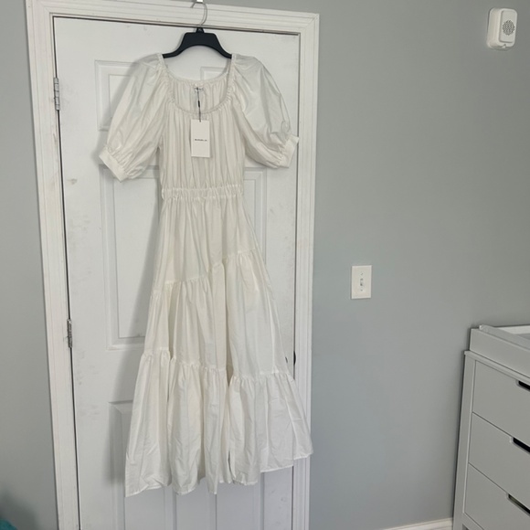 NEW Marcella NYC Off Shoulder Bleecker Dress — White, XS - Picture 10 of 12